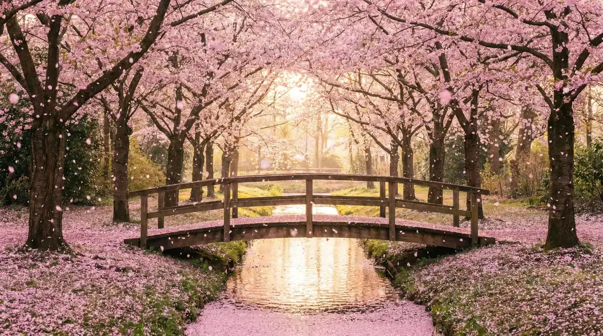 樱花桥畔 - 甄嬛传在线观看免费全集观看 唯美风景